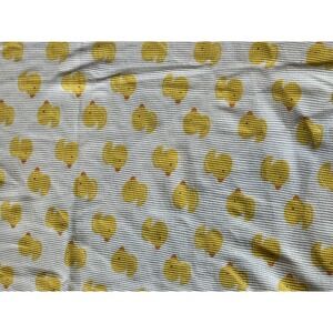 Gerber White All over Rubber Duck Print Receiving Blanket Waffle Thermal